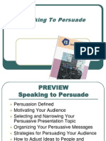 Speaking To Persuade