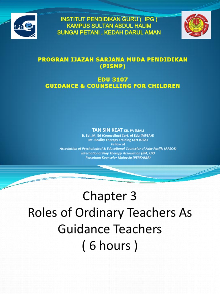 Roles of Teachers in Student Guidance | PDF | Test (Assessment ...