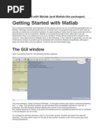 Getting Started With Matlab: The GUI Window