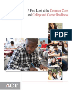 act-college readiness  ccss