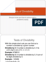 Tests of Divisibility
