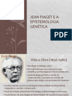 Jean Piaget e A Epistemologia Genética PC