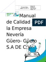 Manual de Calidad Neverías Güero, Güera