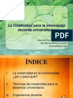 Creatividad en El Docente Universitario