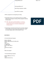 Write The Programs For The Following Problems in C