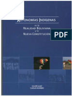 ALBÓ, X. Autonomías Indígenas en La Realidad Boliviana y Su Nueva Constitución