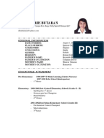 Curriculum Vitae (Rhea Butaran)