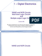 ECE 301 - Digital Electronics: NAND and NOR Circuits, Multi-Level Logic Circuits, and Multiple-Output Logic Circuits