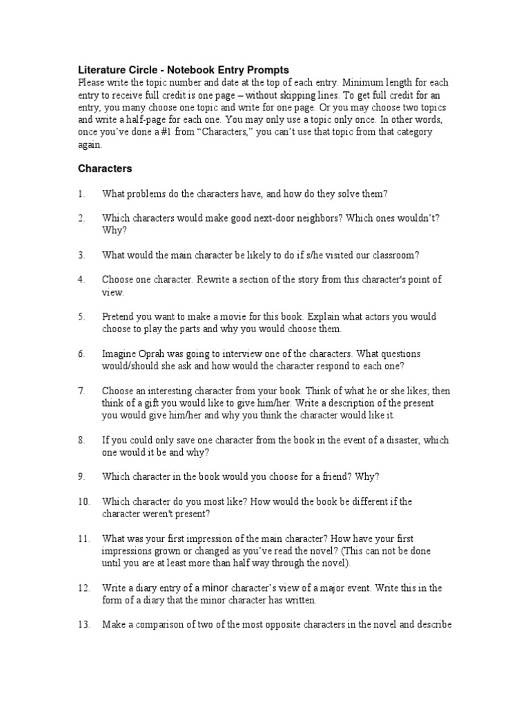 Community circle prompts picture