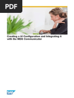 Creating A UI Configuration and Integrating It With The MDG Communicator