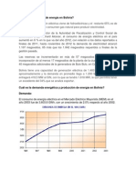 Cuál Es El Consumo de Energía en Bolivia