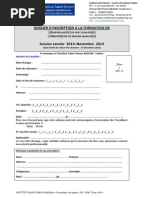 Dossier d'Inscription Tarbes 2014