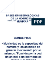 B. Bases Epistemológicas de La Motricidad Humana