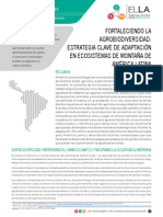 RESUMEN: Fortaleciendo La Agrobiodiversidad: Estrategia Clave de Adaptación en Ecosistemas de Montaña de América Latina