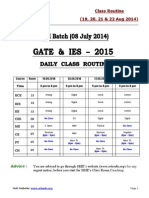 SRIE Class Routine August 2014