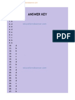 Cat-2012 Solved Paper Answer Key