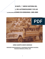 Breve Historia de Los Automoviles y Del Automovilismo en Honduras Dr Jorge Amaya 1
