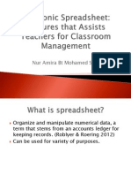 Presntation TMK Spreadsheets