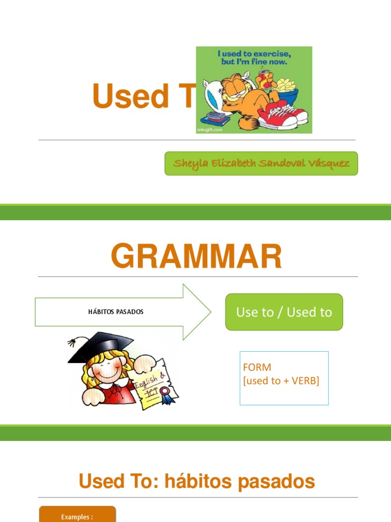Used To: Past Habits and Grammar | PDF