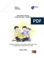 Educacion Inicial Lenguaje Oral y Escrito