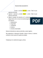 Trucos para Acelerar PC PDF