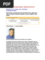 Entrevista com NUNO COBRA - Rev IstoÉ 1648 - Educação Física - Preparador físico e mental