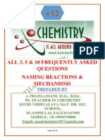 12th Chemistry Frequenly Asked Questions (3,510marks) - Published