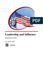 FEMA Course - Leadership and Influence IS240 (2005) WW