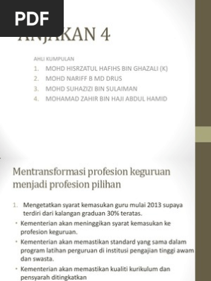 Anjakan 4 Pembentangan Pdf