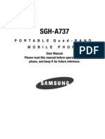 Samsung Phone SGH-A737 Instructions