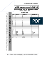 Fulltest IV Advanced Paper 2 Answer Sol Aits Jeea FT IV Paper 2