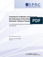 Dv Clauses Monitoring Evalulation Framework 2011