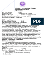 Course Outline Ien105 Semester 1 2014