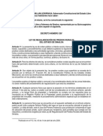 Ley de Regularizacion de Predios Rurales Del Estado de Sinaloa