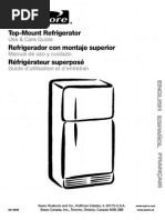 Kenmore (Whirlpool) "Coldspot" Refrigerator Manual - Model 106.56249400