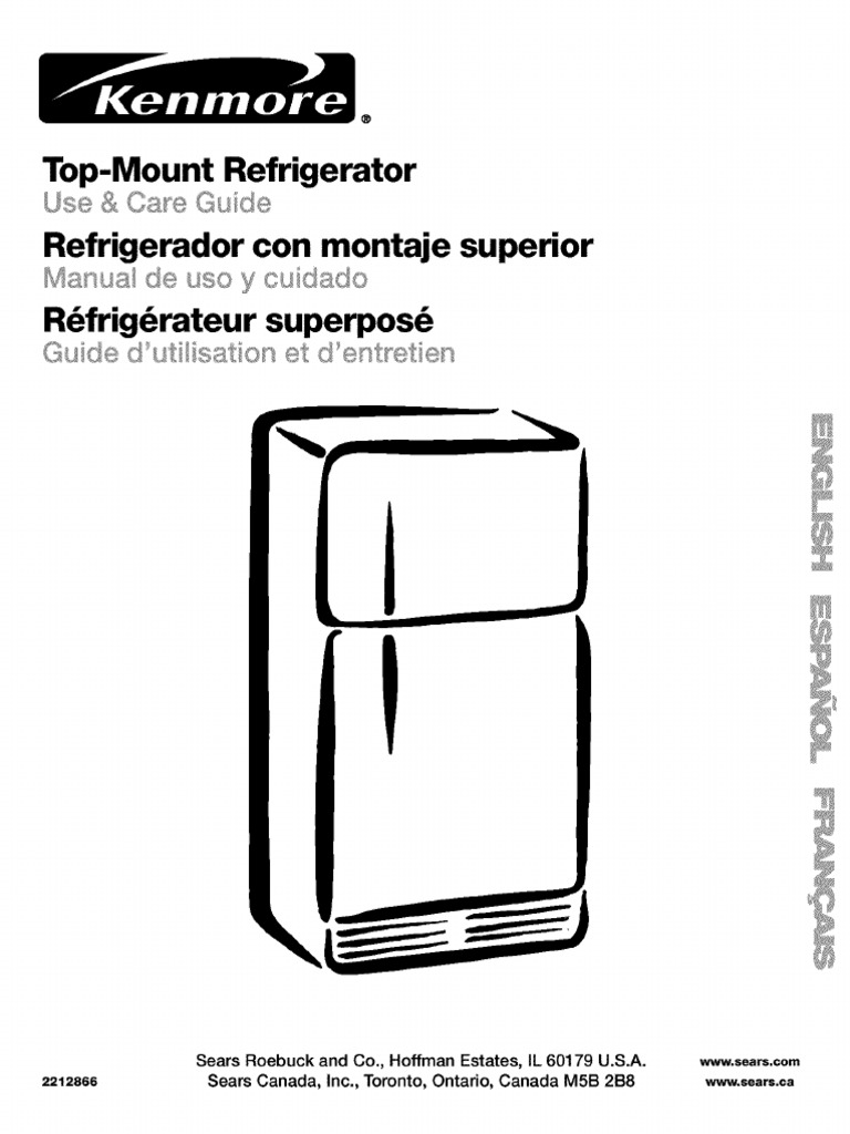 Kenmore Coldspot 10670167990 Manual | Refrigerator | Building Engineering