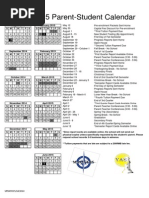 2014-2015 Student Calendar