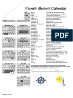 2014-2015 Student Calendar