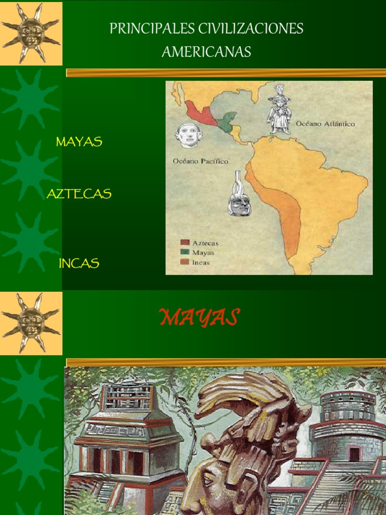 Mayas Incas Y Aztecas Civilización Maya Azteca