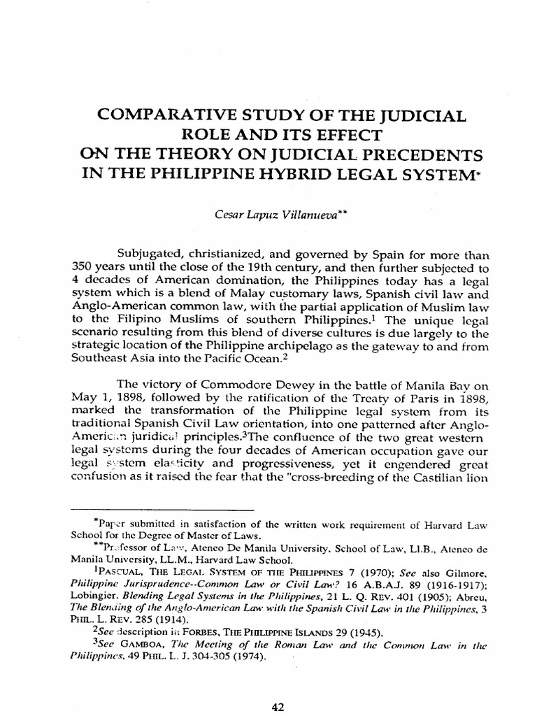 Comparative Study of The Judicial Role | PDF