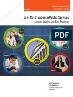 Engaging Citizens in Co-Creation in Public Service