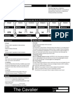 The Cavalier Character Sheet