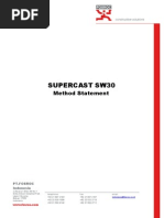 Download Method Statement Supercast  SW30 by Gry Ardiansyah SN237182186 doc pdf