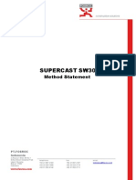 Method Statement Supercast SW30