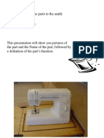 Let's Learn About The Parts To The Smith Middle School Sewing Machine