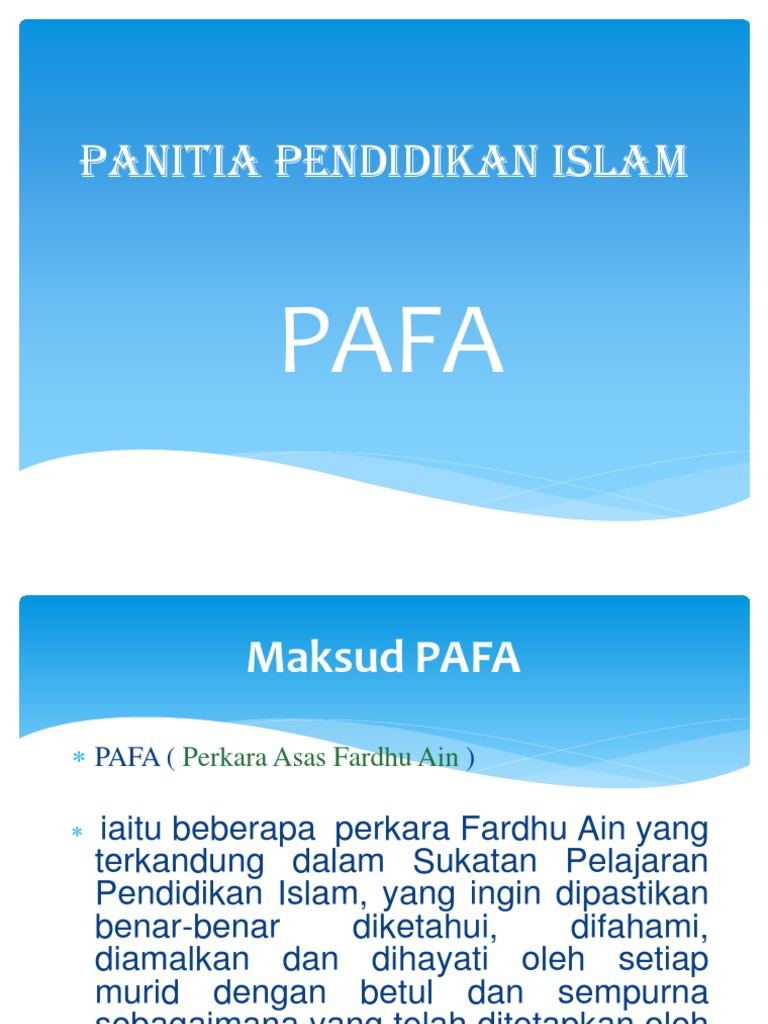 Perkara Asas Fardhu Ain