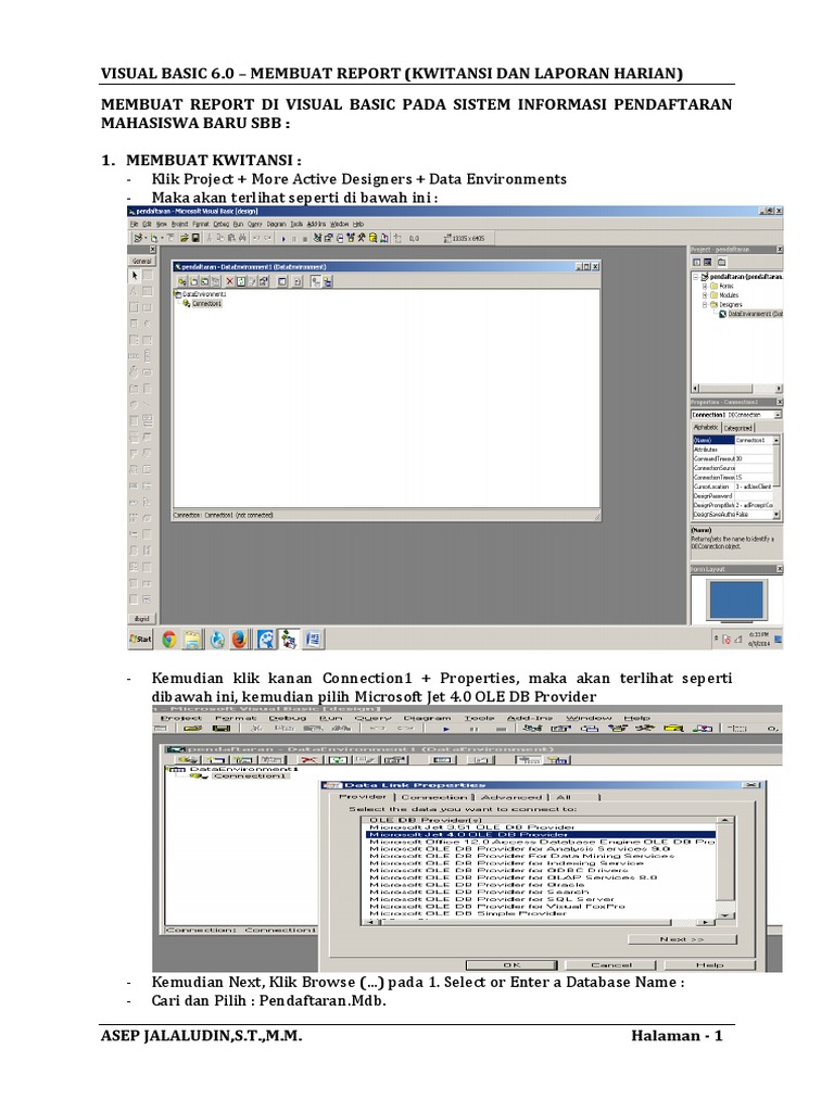 Visual Basic: Membuat Report | PDF | Komputer