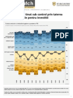 Deficitul Bugetar Tinut Sub Control Prin Taierea Cheltuielilor Totale Pentru Investitii