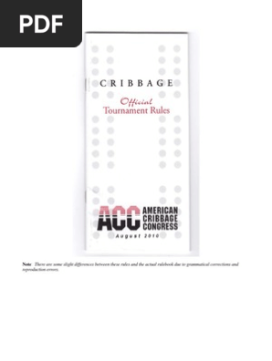 Cribbage Rules
