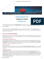 Canada Immigration Firm " " Welcomes You